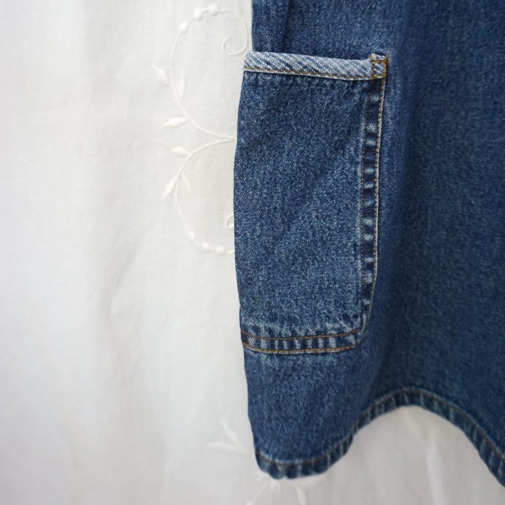 Vintage Basic Editions 90's Denim Shorteralls Euc - image 6